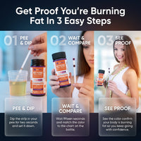 Ketone Keto Test Strips. Testing Levels of Ketones Suitable for Diabetics, Low Carb, & Fat Burning Dieters. 125 strips per bottle (100 + 25 free).