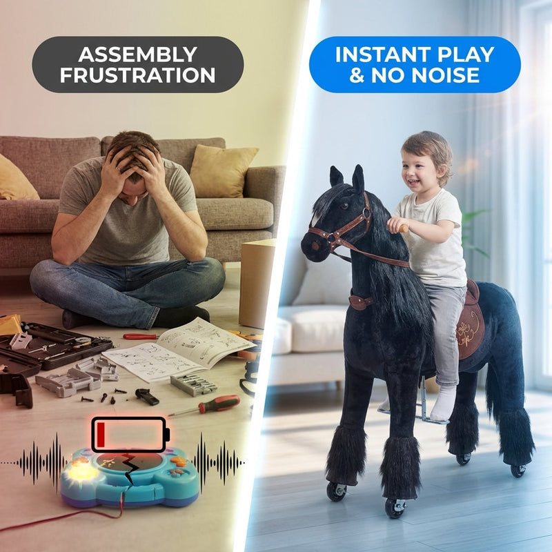No Batteries, No Assembly Frustration, No Annoying Electronic Noise