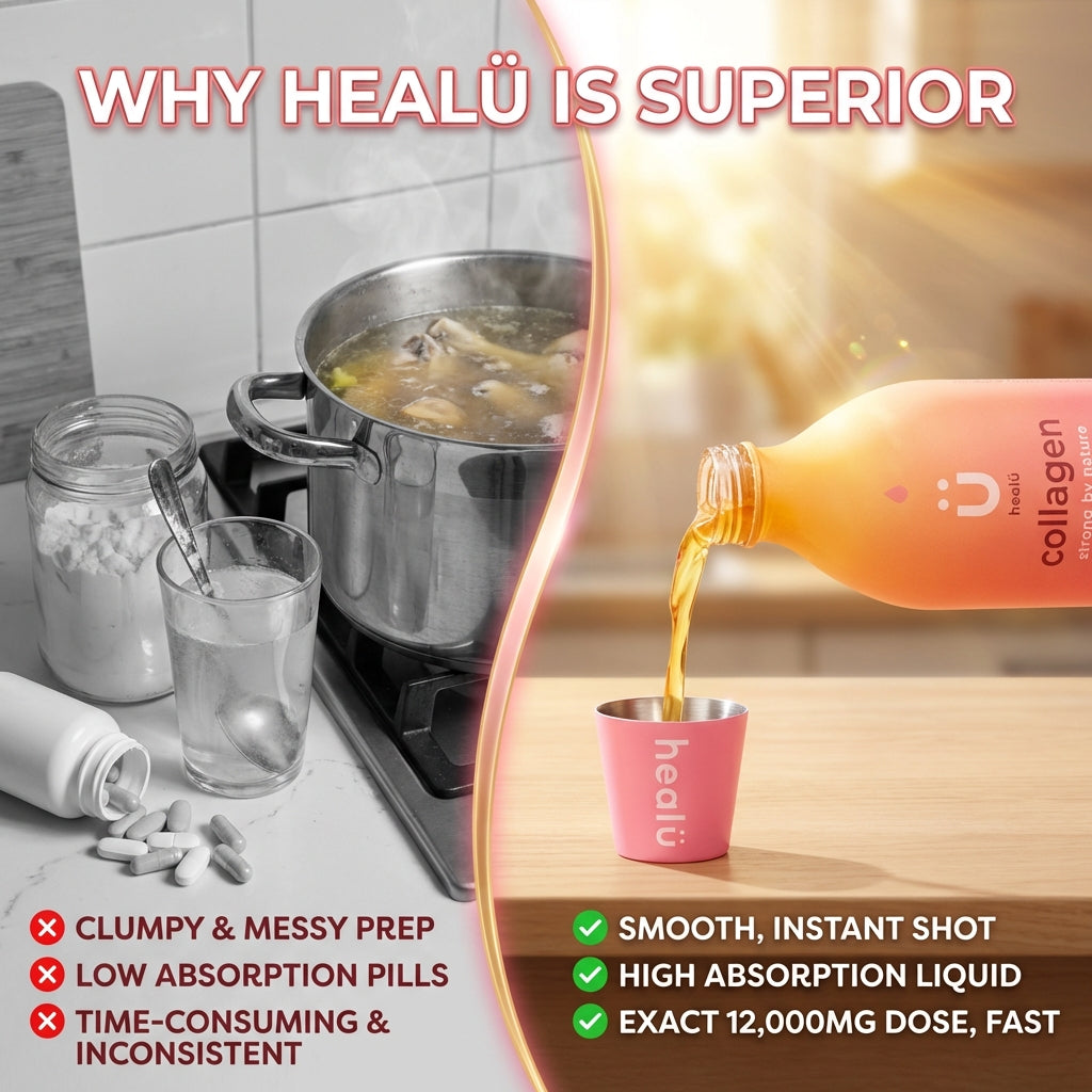 High-Dose 12000mg Collagen Peptides, Bovine Hydrolysed Liquid, with added Vitamin C, Zinc & Manganese, 16 Day Supply, Made in UK