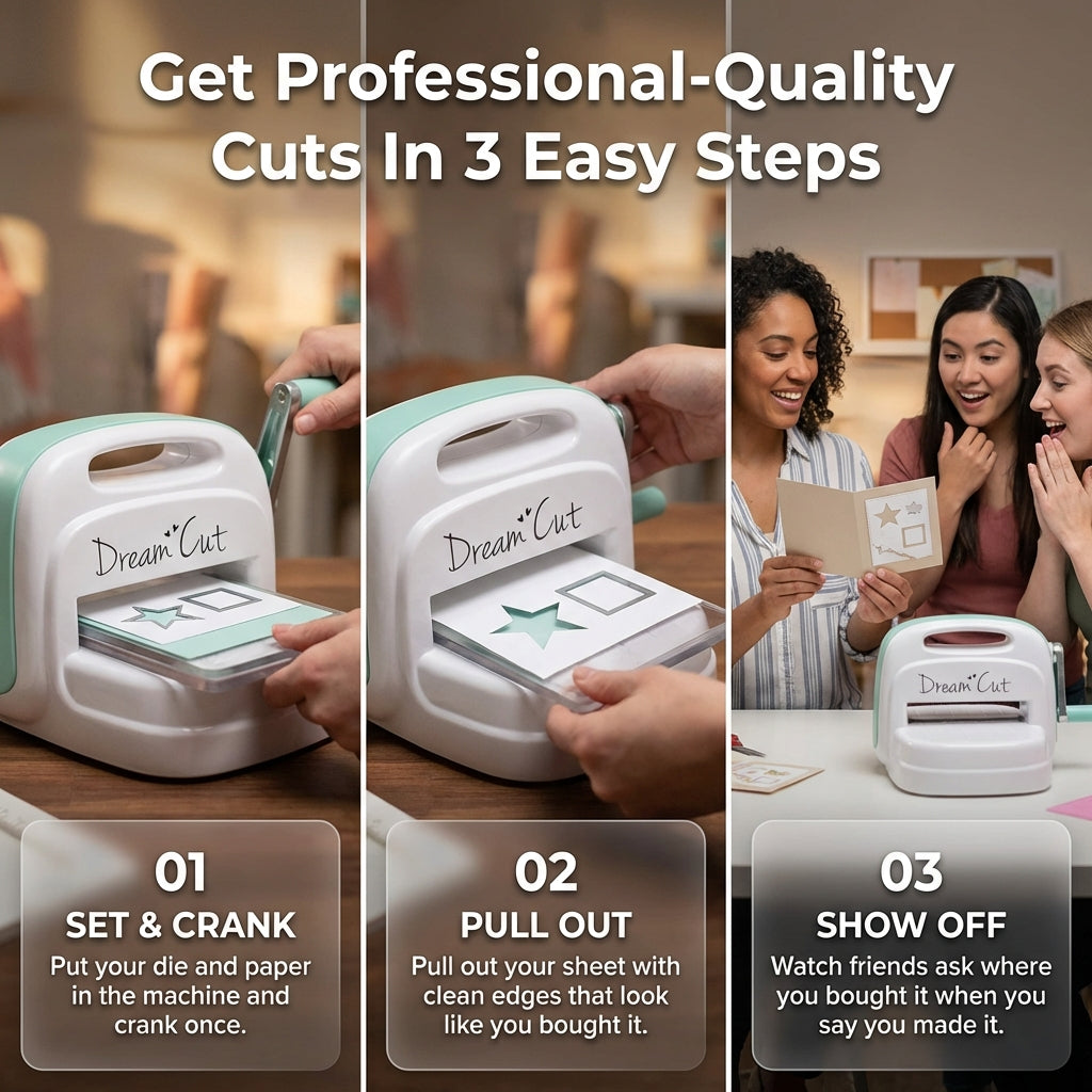 Itsy Bitsy Dream Cut Machine One Piece | 14.8cm Edge-to-Edge Cutting | Cardmaking, Scrapbooking, Home Decor, DIY Crafts
