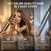 OSOJI 2-in-1 Hair Styler with 9 Hot & Cool Nozzles and Air Directionator, Straightener and Dryer for All Hair Types, with Travel Case| Hair Dryer